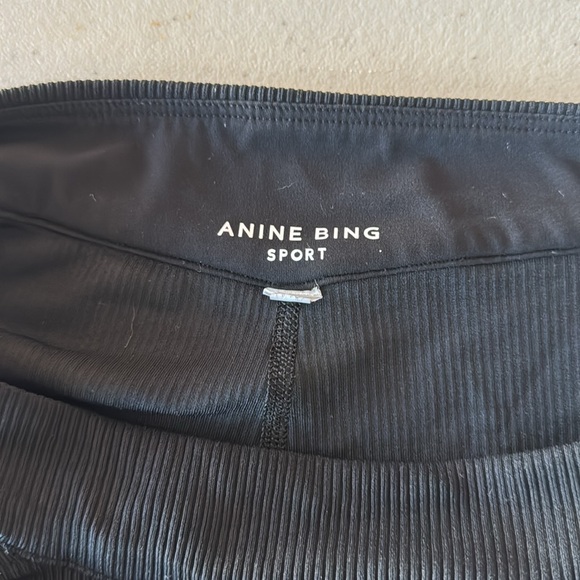 Anine Bing Aimee Ribbed Leggings Size Small - Picture 7 of 7